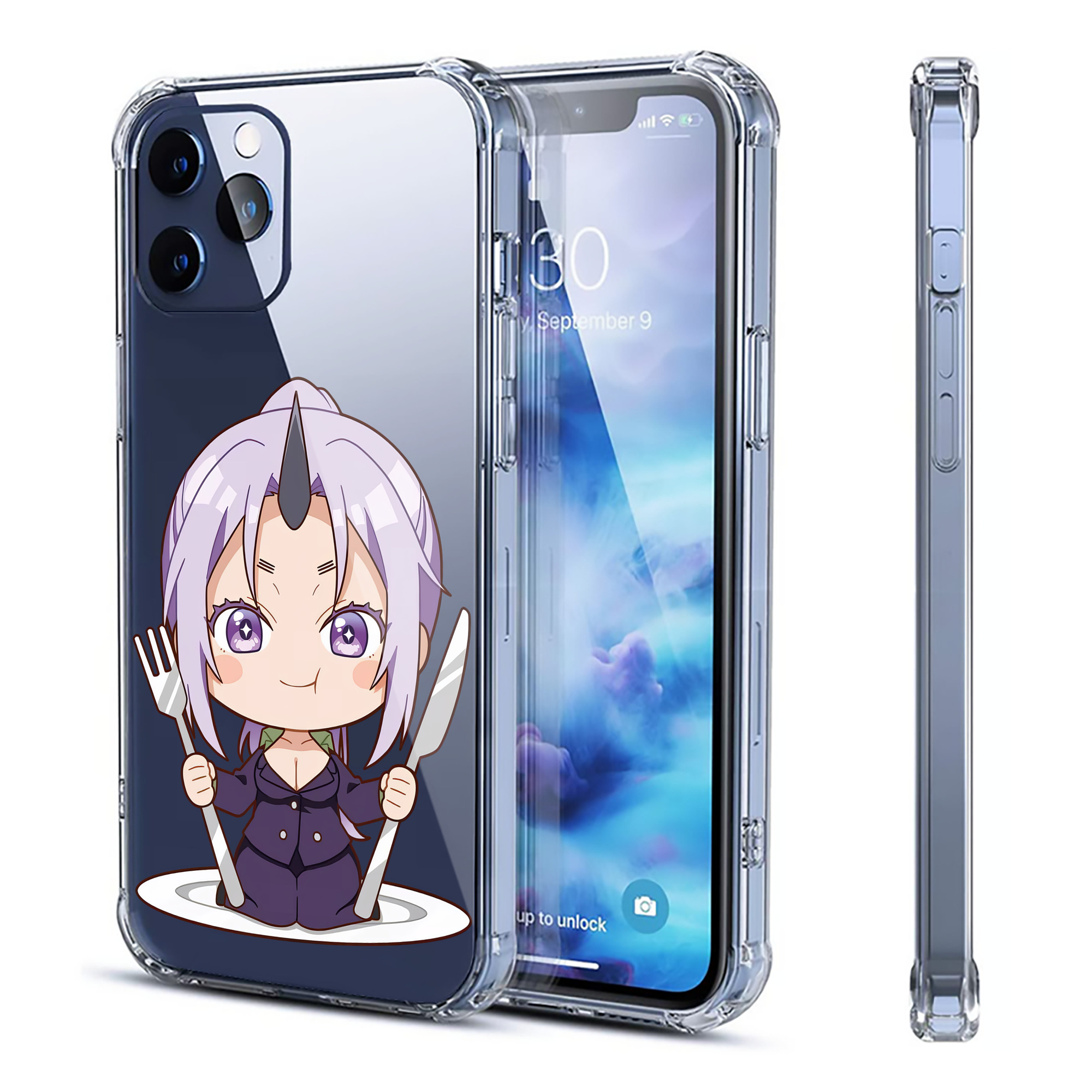 （画像用） 転スラ Regarding Reincarnated to Slime 【iPhone 12シリーズ対応】透明スマホケース（クリアソフトケース）